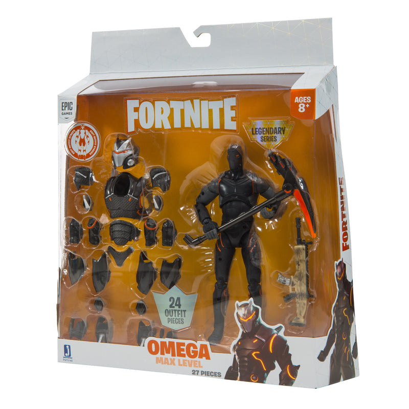 Fortnite Boneco da série lendária Max Level, Omega de 15 cm