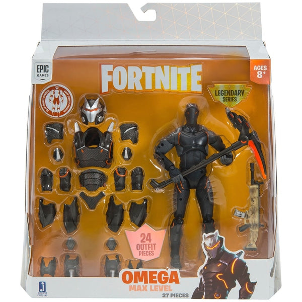 Fortnite Boneco da série lendária Max Level, Omega de 15 cm