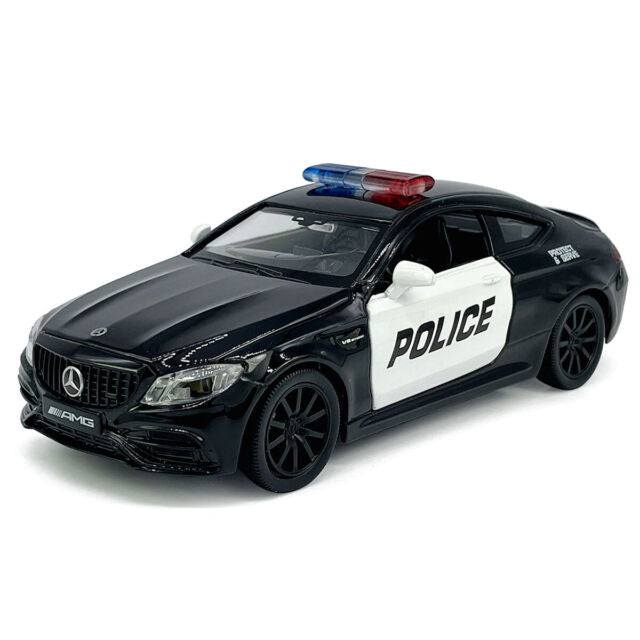 CARRO COLECIONAVEL MERCEDES BENZ C-CLASSE AMG POLICE  1:32