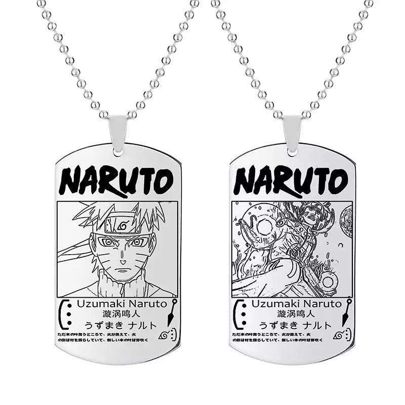 Fio Medalhão Anime Naruto vários personagens tamanho infantil juvenil