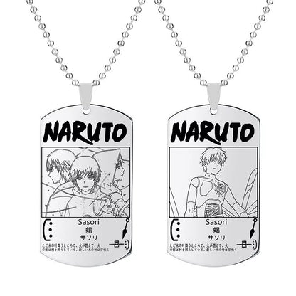 Fio Medalhão Anime Naruto vários personagens tamanho infantil juvenil