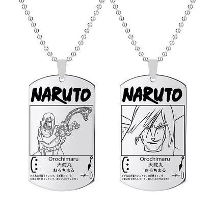Fio Medalhão Anime Naruto vários personagens tamanho infantil juvenil