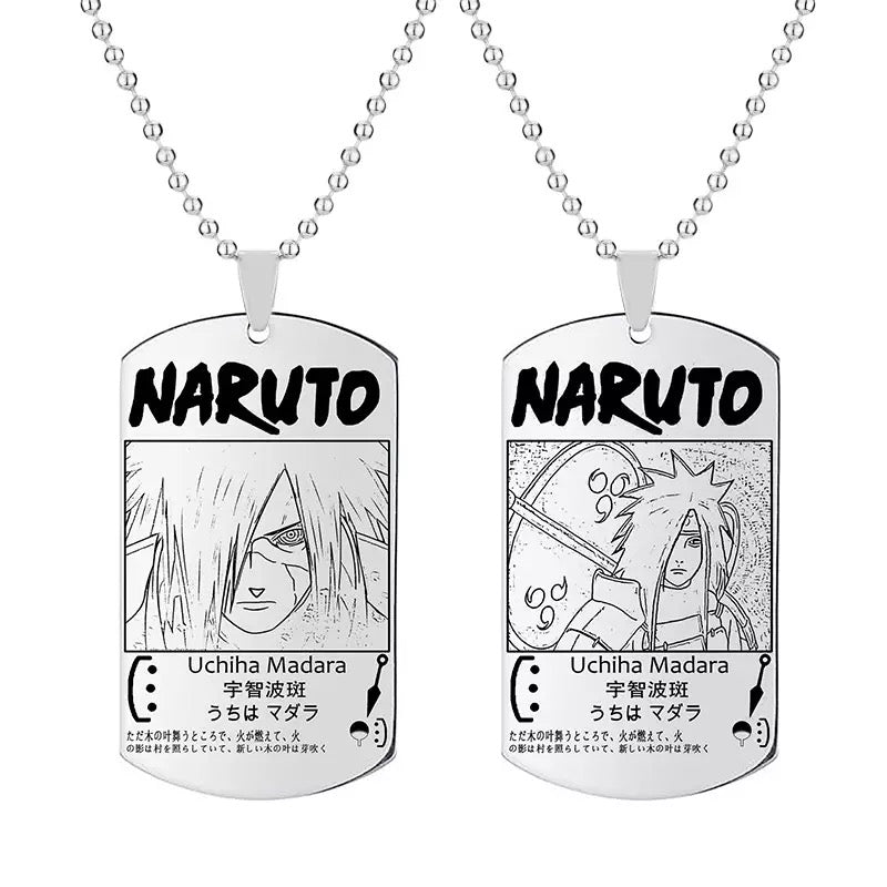 Fio Medalhão Anime Naruto vários personagens tamanho infantil juvenil