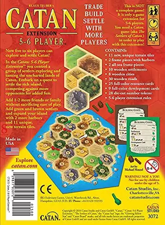 CATAN EXTENSION 5-6 JOGADORES