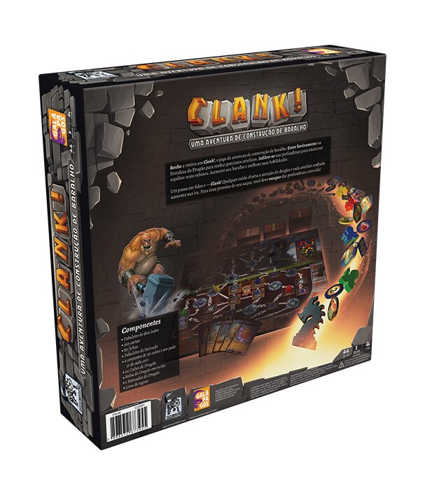 JOGO DE TABULEIRO - Clank!: Uma Aventura de Construção de Baralho