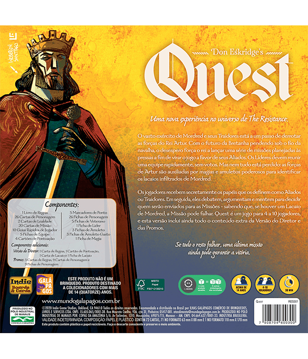 JOGO DE TABULEIRO - QUEST