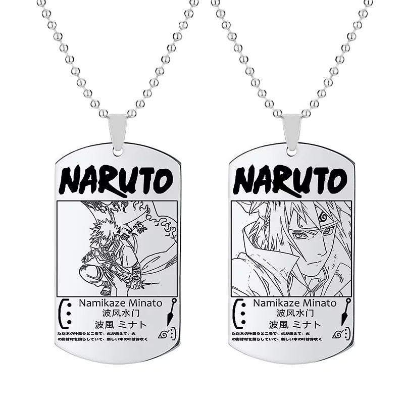 Fio Medalhão Anime Naruto vários personagens tamanho infantil juvenil